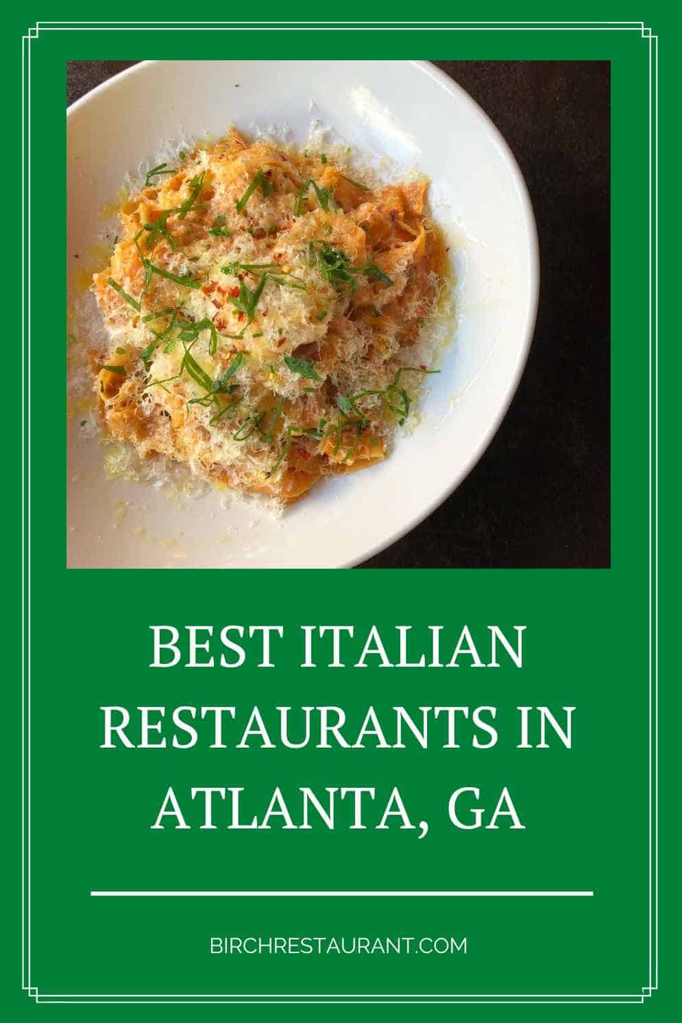 Italian Restaurants in Atlanta, GA