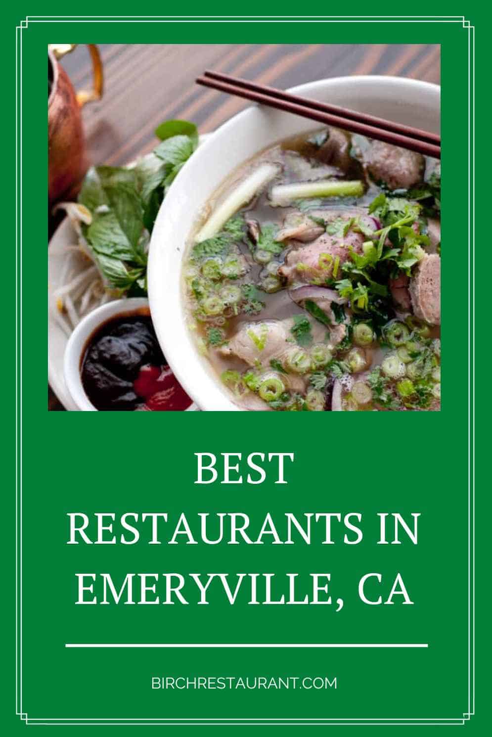Restaurants in Emeryville, CA