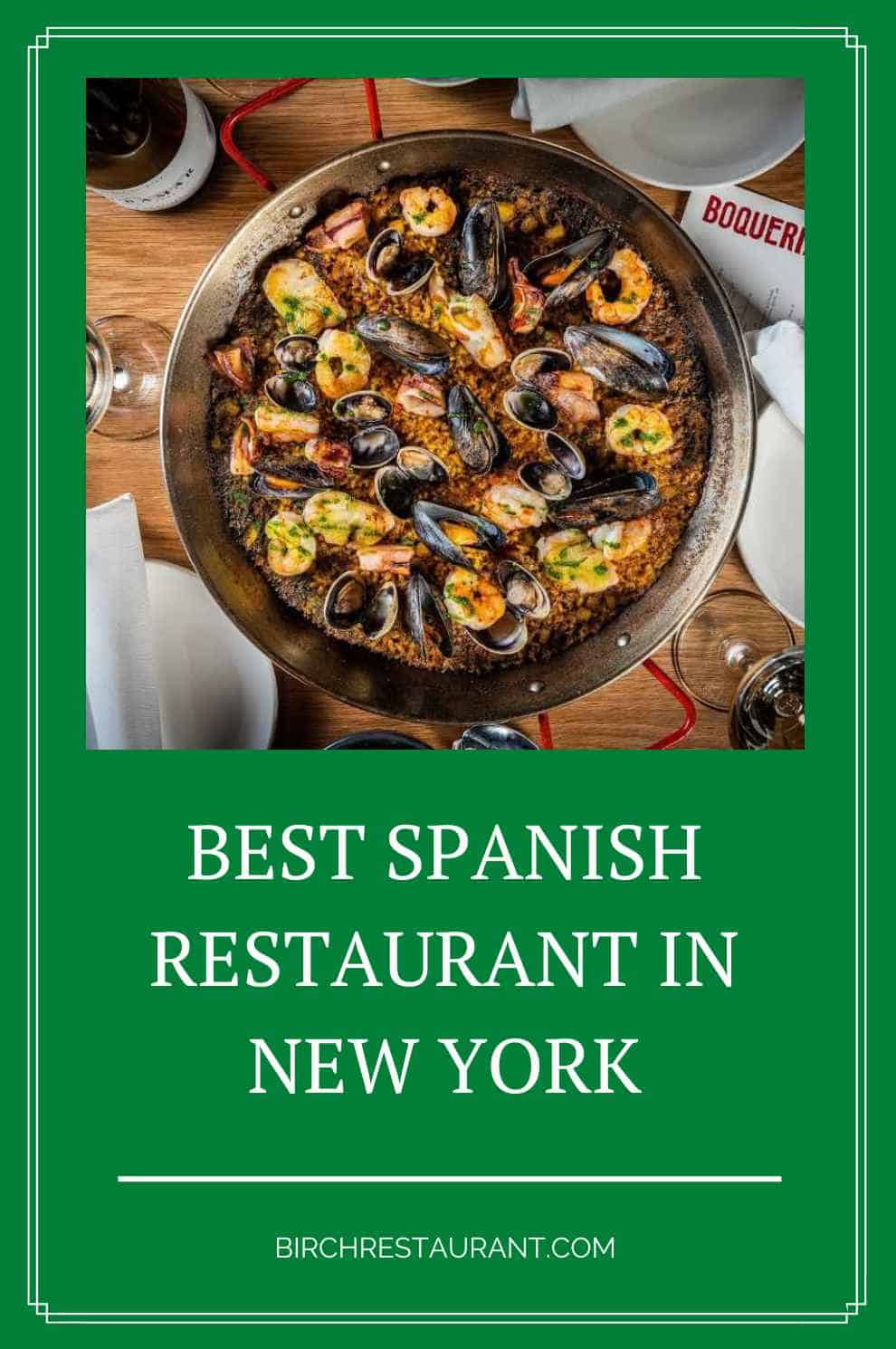 Spanish Restaurant in New York