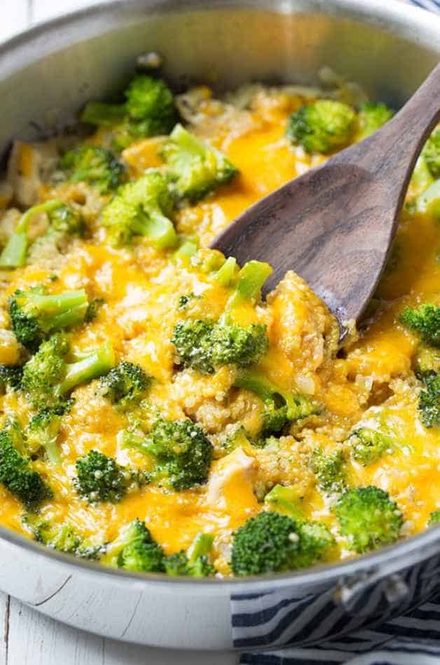 Cheesy Chicken Broccoli and Quinoa